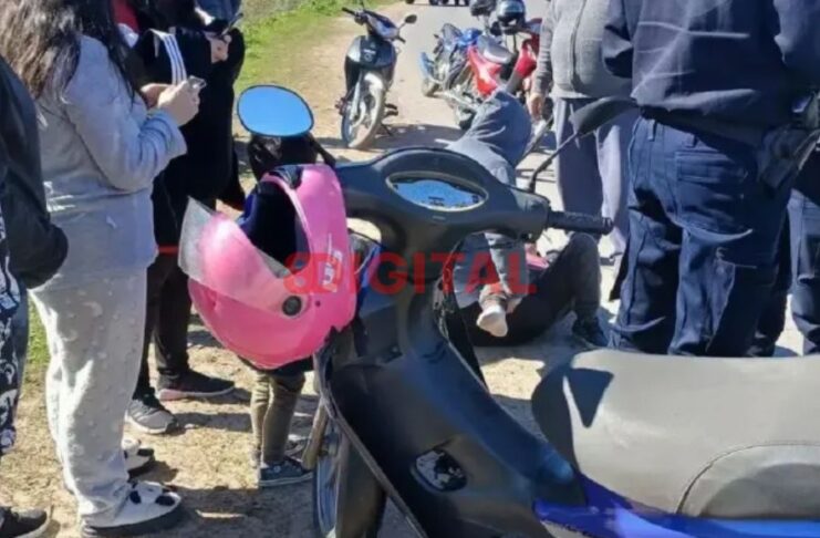 Motociclista atropelló a un niño de 8 años en Concepción del Uruguay. Foto: Fabio Moscatelli.