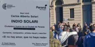 Paraná homenajeó al Indio Solari.