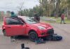 Motociclista fue hospitalizado tras un fuerte choque con un auto sobre la Ruta 11, frente a la UADER Motociclista fue hospitalizado tras un fuerte choque con un auto sobre la Ruta 11, frente a la UADER. Foto: (PER).