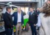 Frigerio inauguró obras y entregó nuevas ambulancias.