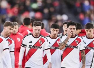 Suspendieron el partido de River ante Independiente Santa Fe por el terremoto en Colombia River volvió a perder. Foto: La Nación.