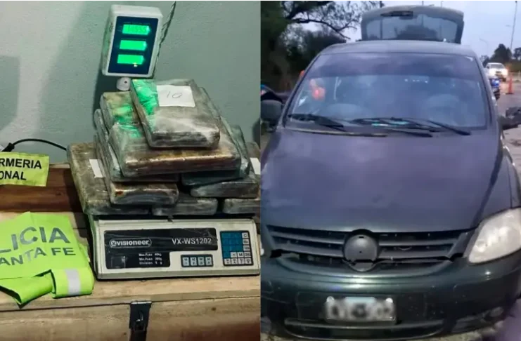 Entrerriano fue detenido en Santa Fe con más de 11 kilos de cocaína ocultos en su auto. Foto: Reconquista Hoy