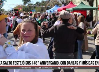 Aldea Salto festejó sus 148° Aniversario, con danzas y músicas en vivo