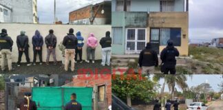 12 allanamientos y seis detenidos en Paraná. Foto: P.E.R.