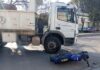 El motociclista fue trasladado al Hospital.