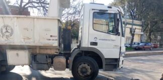 El motociclista fue trasladado al Hospital.