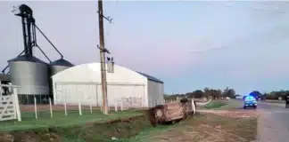 Vuelco en Viale.