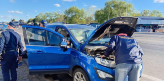 Secuestraron más de un kilo de cocaína en un control vial en Brazo Largo.