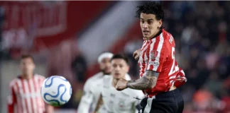 Estudiantes empató 1-1 con Corinthians. Foto: X oficial de Estudiantes.