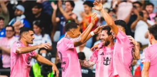 Messi llegó a los 100 goles. Foto: X oficial de Inter Miami.