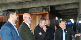 Roncaglia visitó el túnel subfluvial y conoció el nuevo sistema de monitoreo