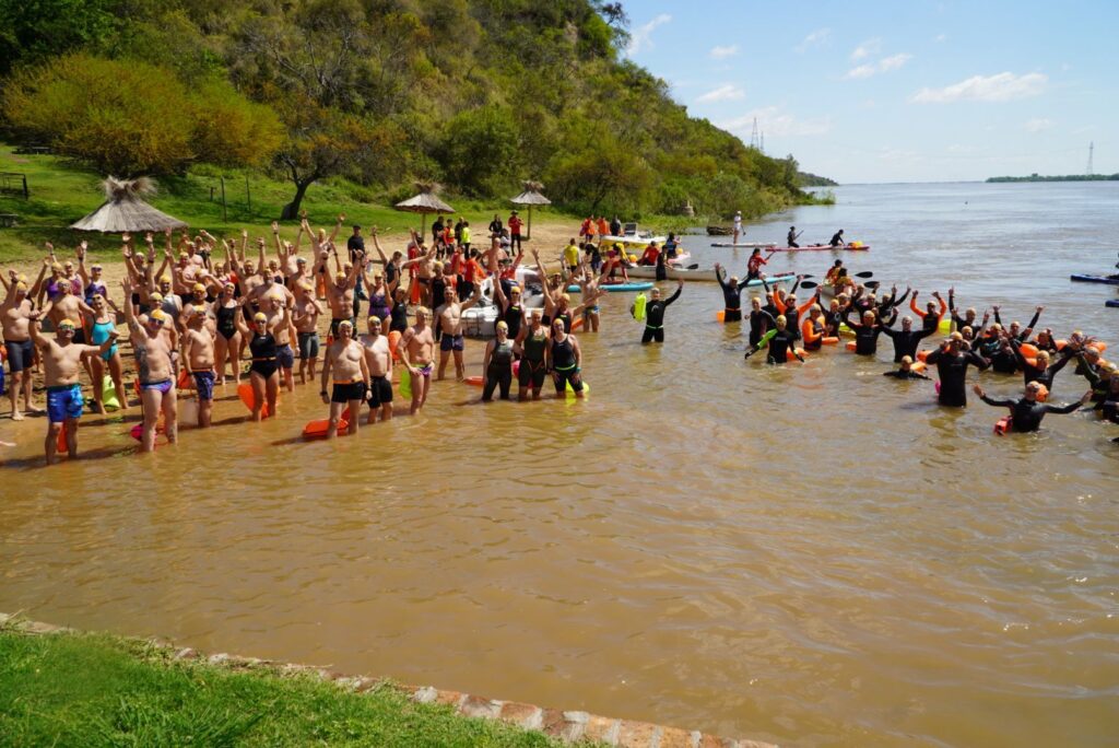 El río Paraná en una nueva edición de la Travesía. Foto: (MdP).