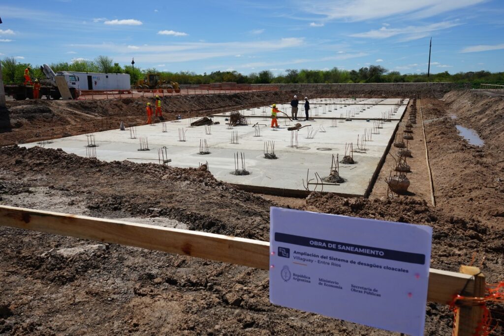 Avanza la ampliación de la red cloacal de Villaguay.
