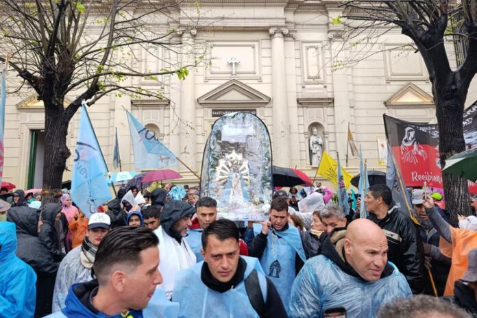 Peregrinación a Luján. Foto: NA - Juan Vargas.