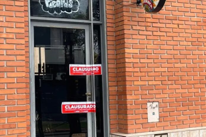 Clausuraron el bar de Paraná. Foto: Ahora Entre Ríos.