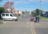 Una motociclista sufrió una fractura tras chocar. Foto: PER.