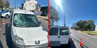 Un joven de 24 años fue atropellado en calle Almafuerte.