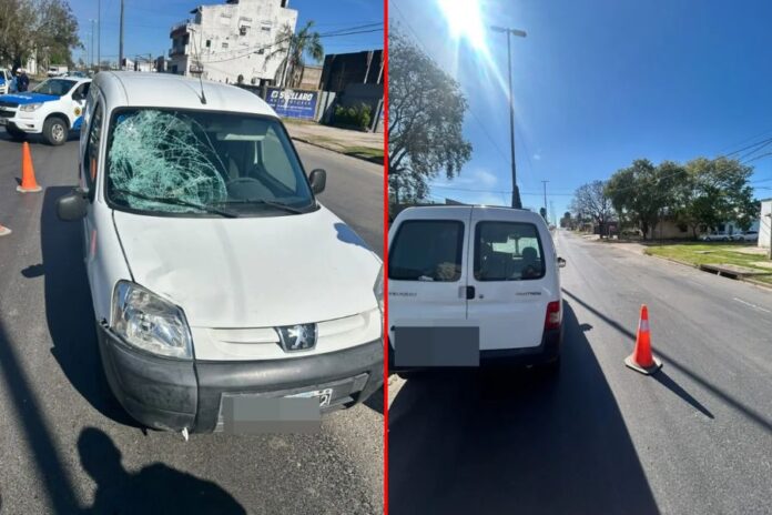 Un joven de 24 años fue atropellado en calle Almafuerte.