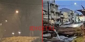 Imágenes del temporal en Entre Ríos.