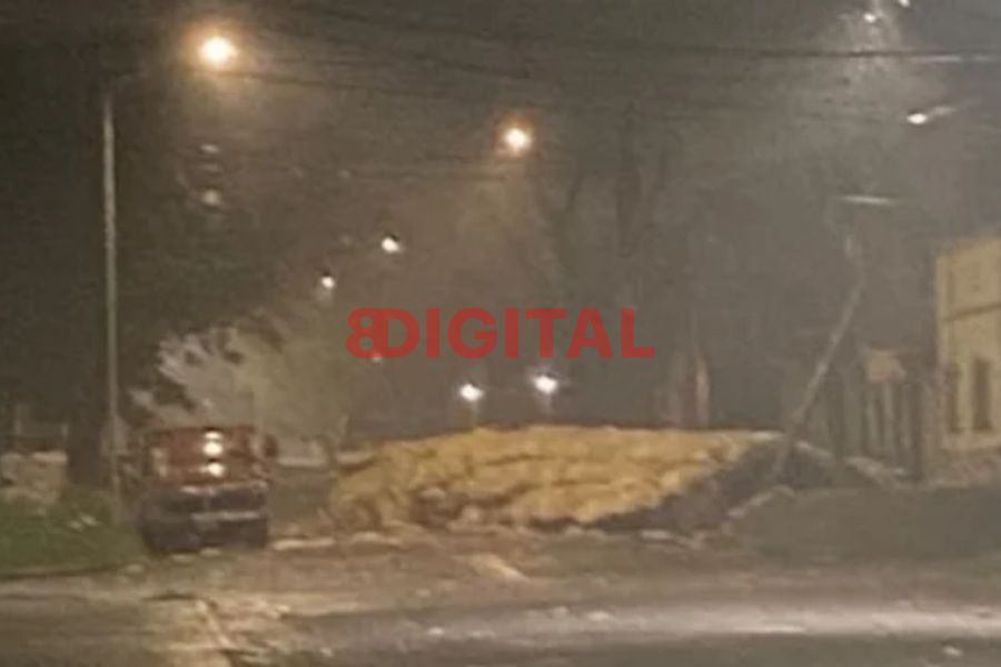 Imágenes del temporal en Entre Ríos.