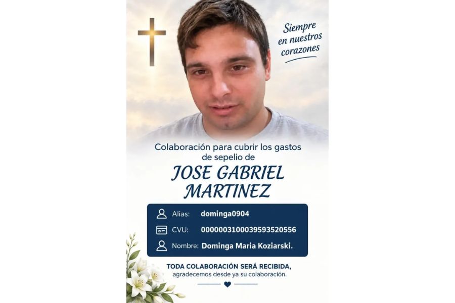 Identificaron a Gabriel Martínez, el joven que murió de un disparo.
