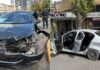 Fuerte choque entre dos autos y una moto. Foto: Ahora Entre Ríos.