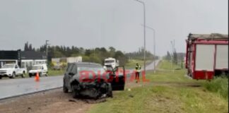 Tres heridos tras un choque entre dos automóviles en la Ruta 12. Foto: ElochoDigital.