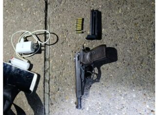 Detuvieron a un joven de 23 años con una pistola calibre 22. Foto: PER.