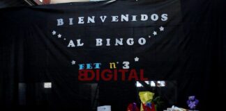 E.E.T. N.º 3 Tte. Candelaria realizó un bingo. Foto: ElochoDigital.