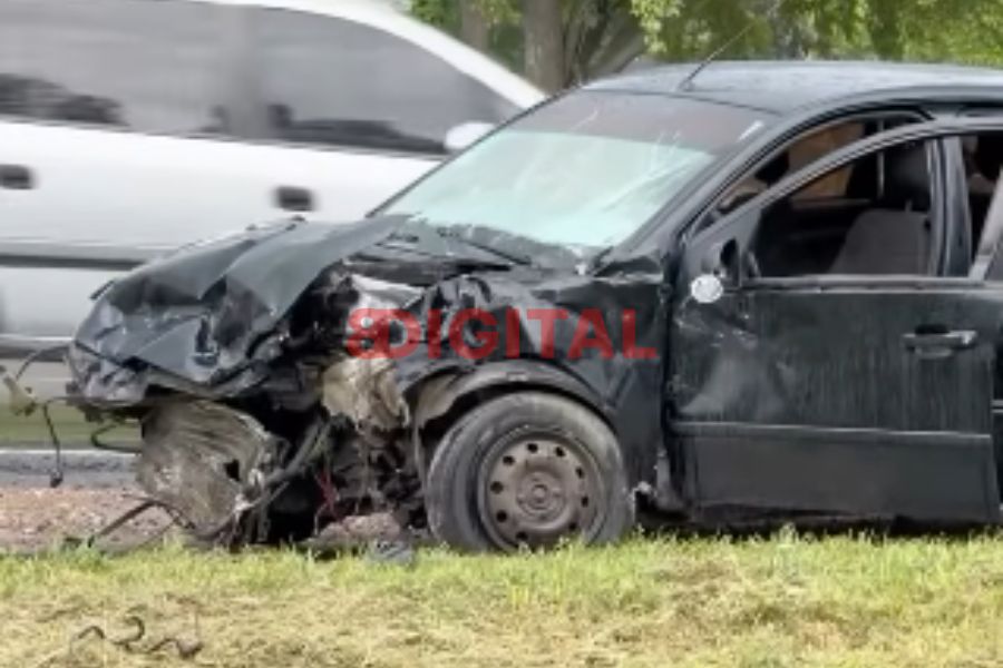 Tres heridos tras un choque entre dos automóviles en la Ruta 12. Foto: ElochoDigital.