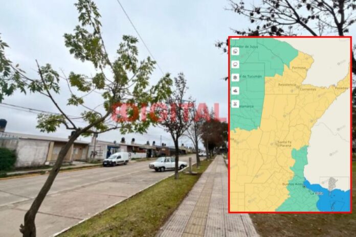 Alerta amarilla por tormentas en Entre Ríos y Santa Fe.