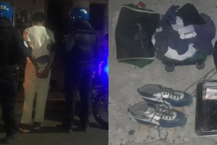 Detuvieron a un hombre con elementos robados. Foto: PER.