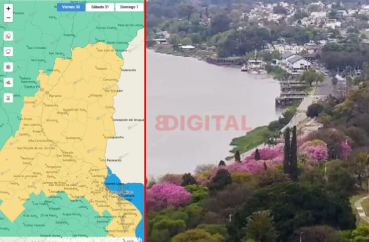 Ampliaron el alerta por tormentas para todo Entre Ríos.
