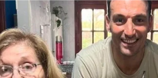 Scaloni y su madre.
