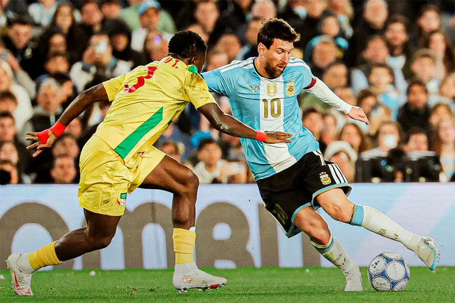 Messi se despidió de la Selección Argentina con un gol. Foto: AFA.
