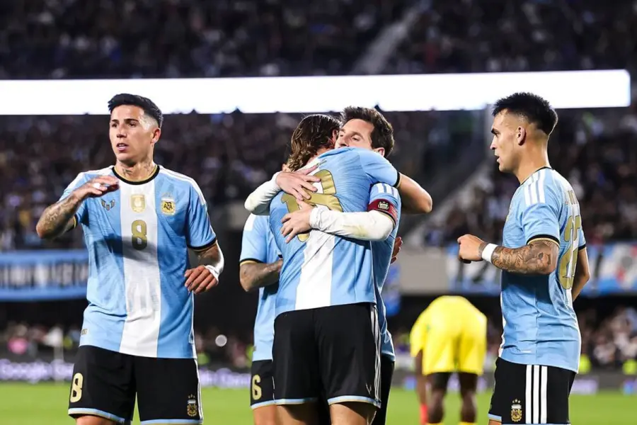 Messi se despidió de la Selección Argentina con un gol. Foto: AFA.