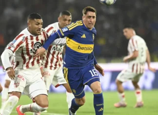 Boca empató 2-2 con Instituto. Foto: La Nación.