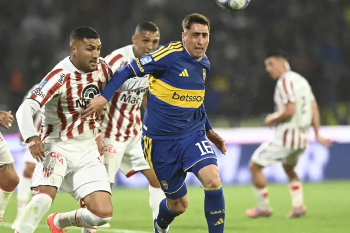 Boca empató 2-2 con Instituto. Foto: La Nación.