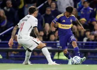 Boca perdió 1-0 ante Vasco da Gama en la Bombonera. Foto: Infobae.