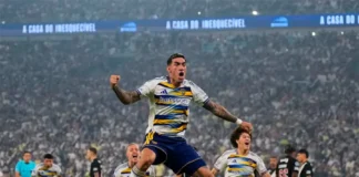Boca Juniors venció a Vasco da Gama en Brasil. Foto: La Nación.