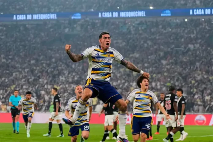 Boca Juniors venció a Vasco da Gama en Brasil. Foto: La Nación.