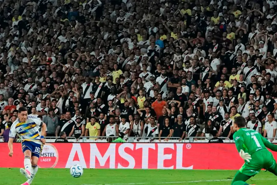 Boca Juniors venció a Vasco da Gama en Brasil. Foto: La Nación.