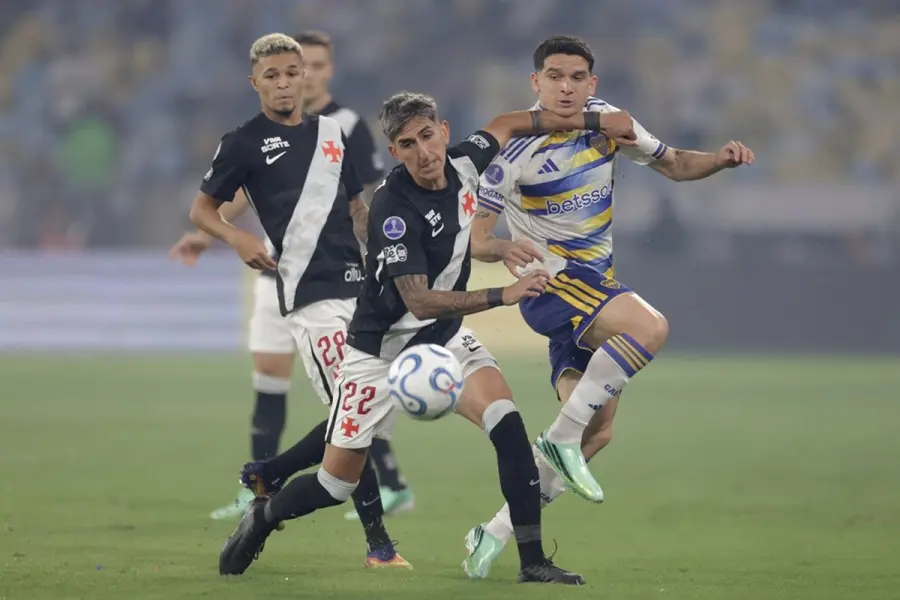 Boca Juniors venció a Vasco da Gama en Brasil. Foto: La Nación.