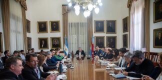 Frigerio encabezó una reunión de gabinete. Foto: (GdER).