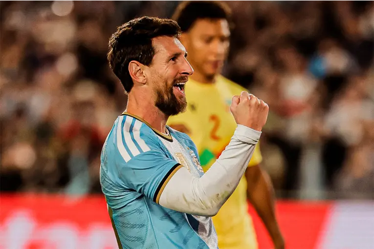 Messi se despidió de la Selección Argentina con un gol. Foto: AFA.
