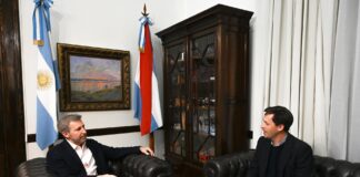 Frigerio y el intendente de Nogoyá avanzan en obras clave de infraestructura y conectividad